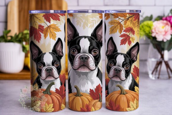Autumn Dogs Pumpkins Tumbler Wrap Review