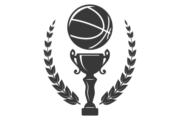 Basketball Tournament Emblem. Trophy Cup