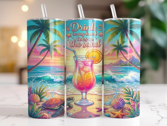 Beach Cocktail Quote Tumbler Wrap Review