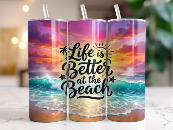 Beach Sunset Quote Tumbler Design Review