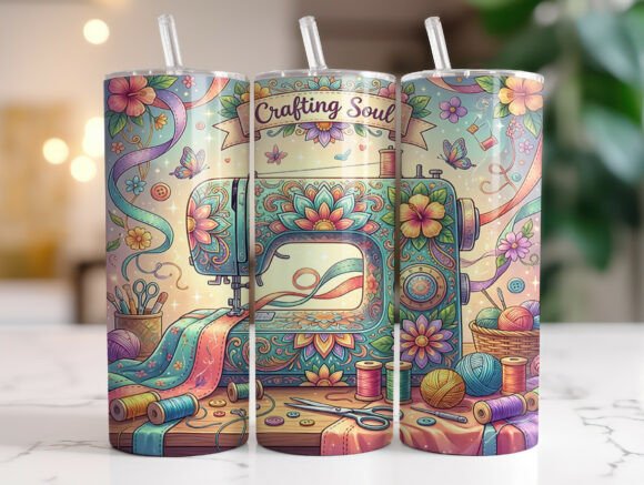 Colorful Sewing Quilting Tools Tumbler Review