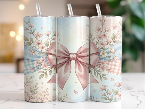 Coquette Bow Floral Tumbler Wrap Review