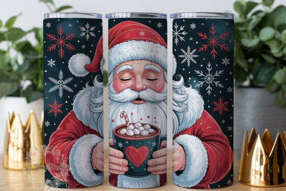 Festive Character Hot Cocoa Tumbler Wrap Design Review