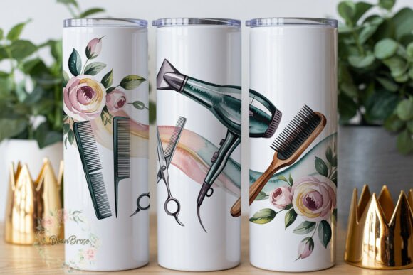 Hair Stylist Floral 20oz Tumbler Wrap