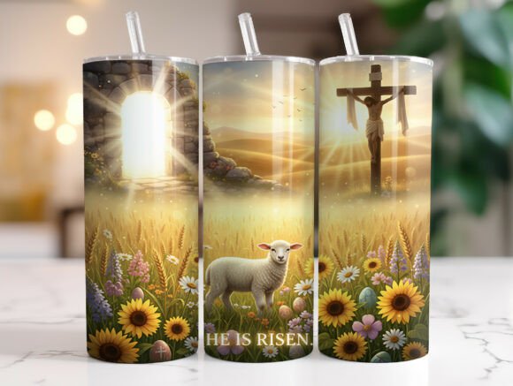 He is Risen Christian Easter Tumbler PNG Review