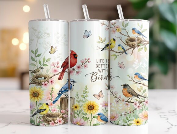 Life is Better with Birds Floral Tumbler Review