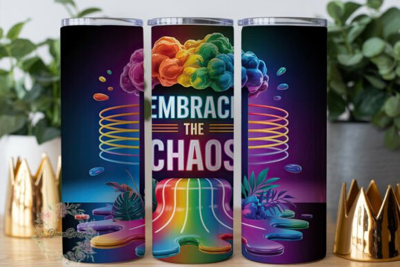Neon Chaos Gradient Tumbler Wrap Review