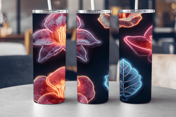 Neon Flowers 20oz Tumbler Wrap Review