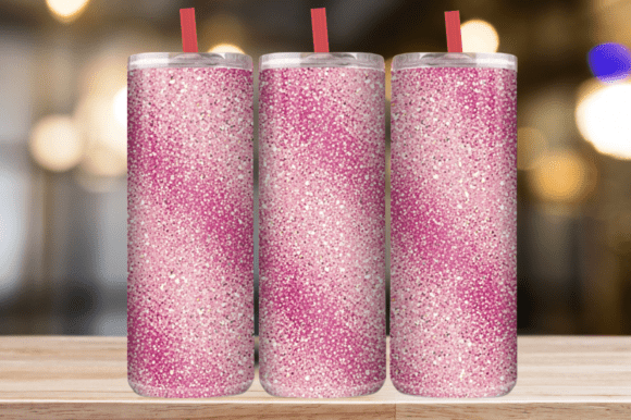 Pink Glitter Diagonal Stripe Tumbler Wrap Review