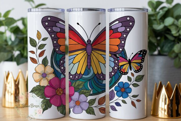 Stained Glass Butterfly Tumbler Wrap Design Review