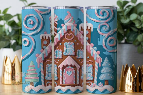 Sweet Gingerbread House 20oz Tumbler Embroidery Review