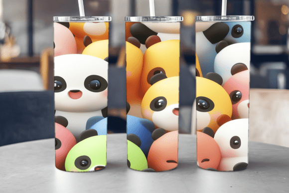 Sweet Panda Party Tumbler Embroidery Review