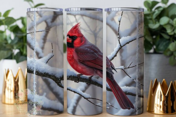 Winter Cardinal Snow Tumbler Wrap Review